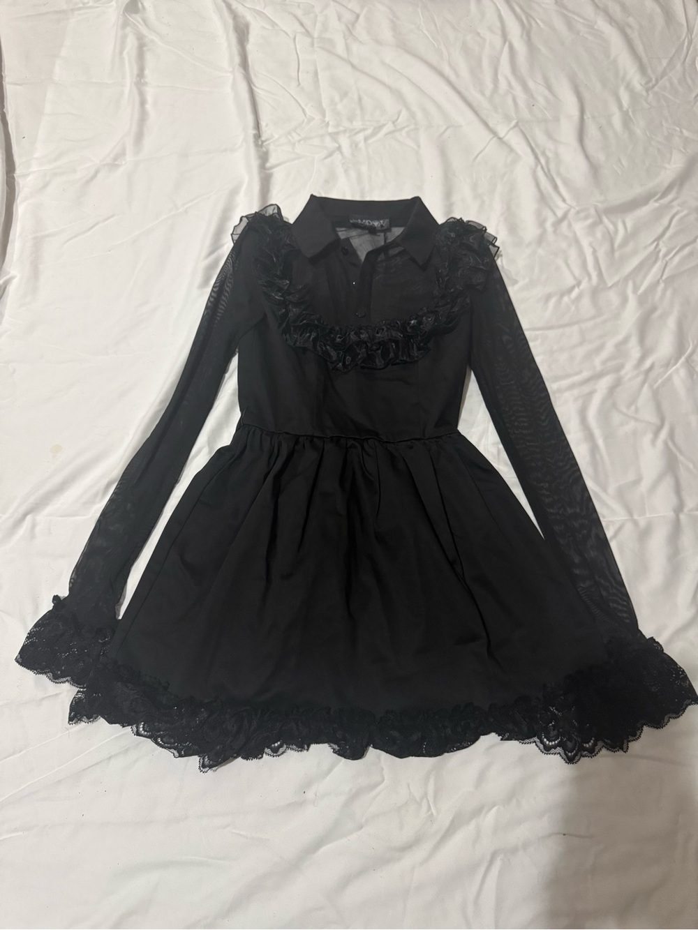 Dolls Kill Widow Macabre Fascination Mini Dress